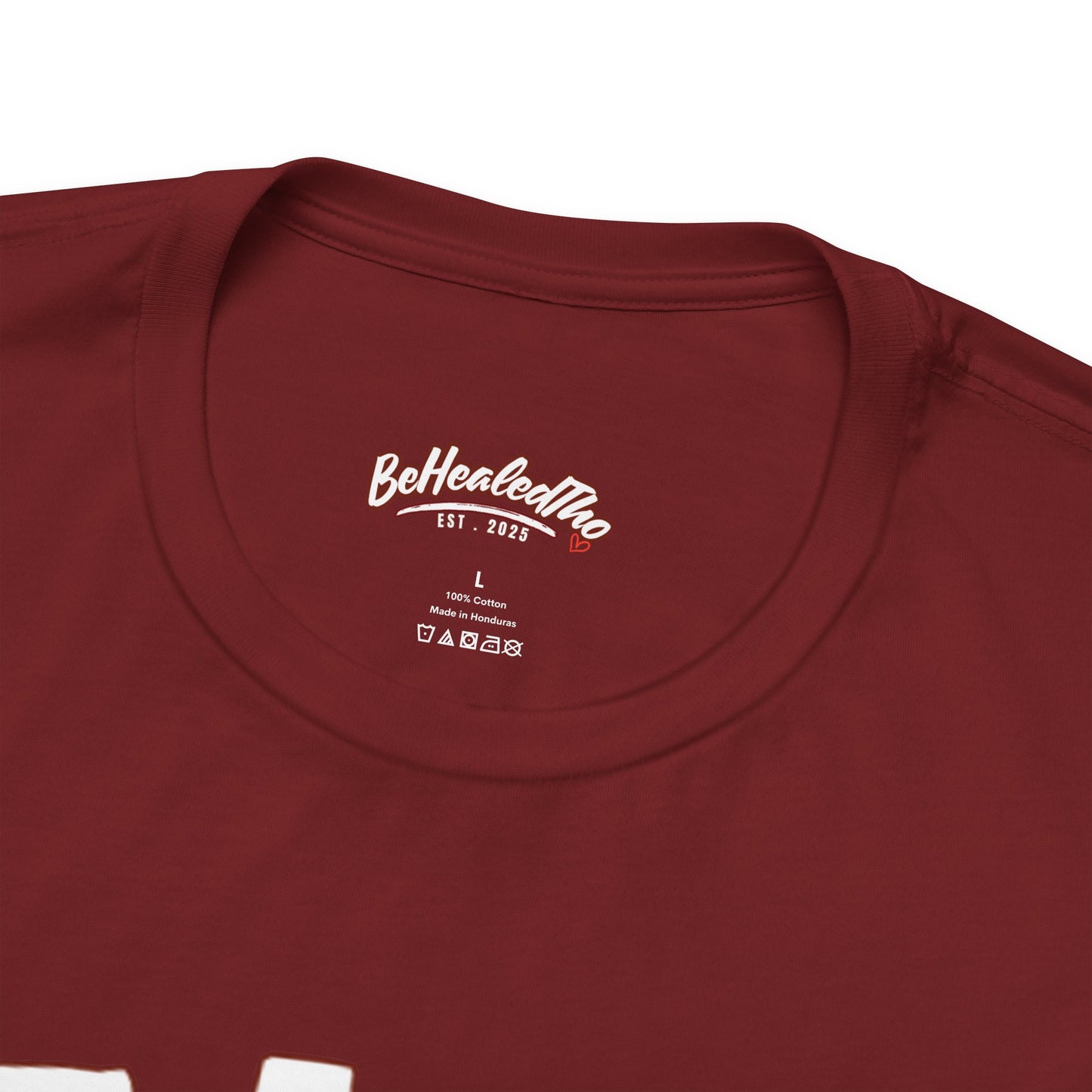 Healed - Signature Tee - Burgundy/White