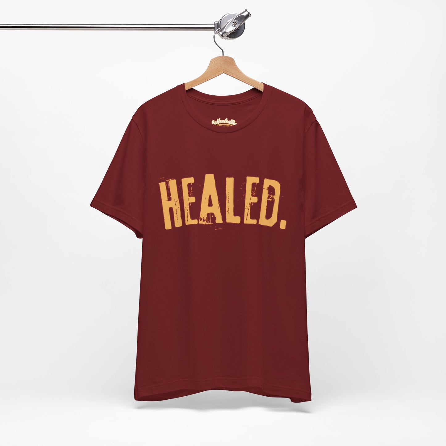 Healed - Signature Tee - Burgundy/Yellow