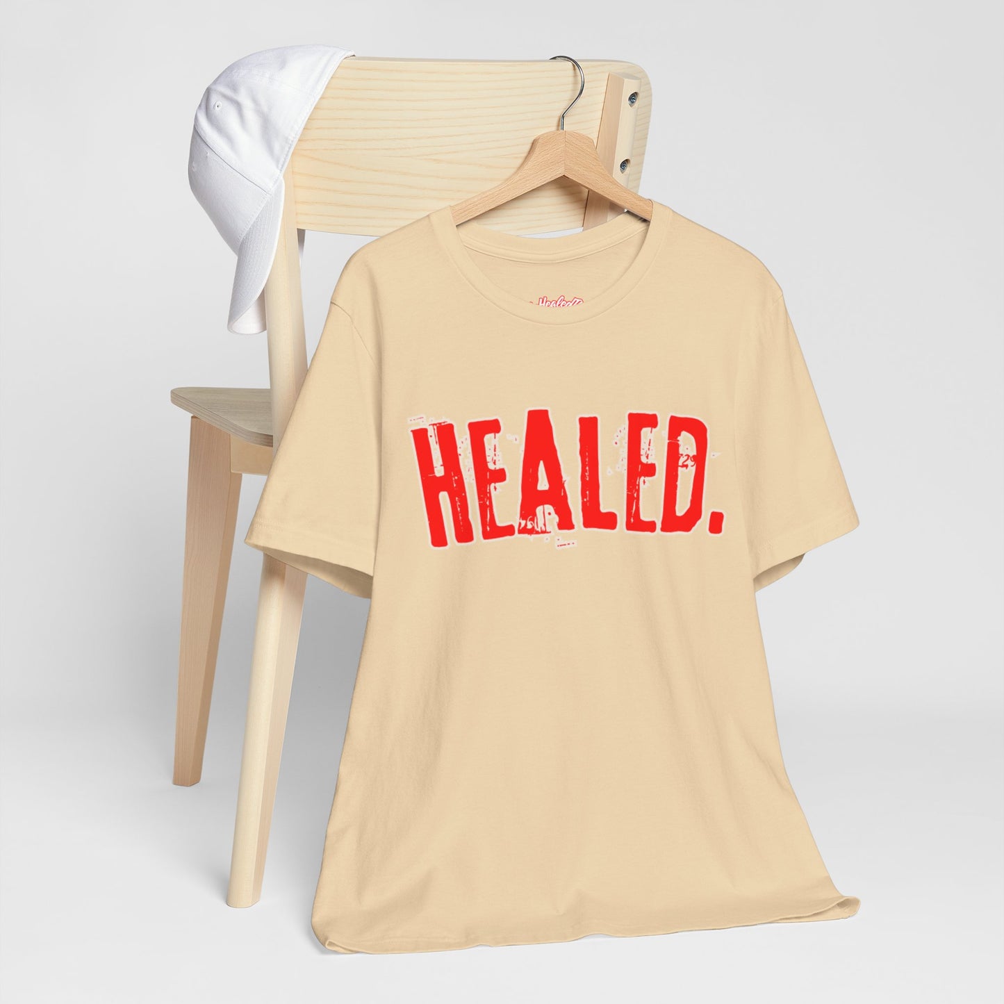 Healed - Signature Tee - Beige/Red