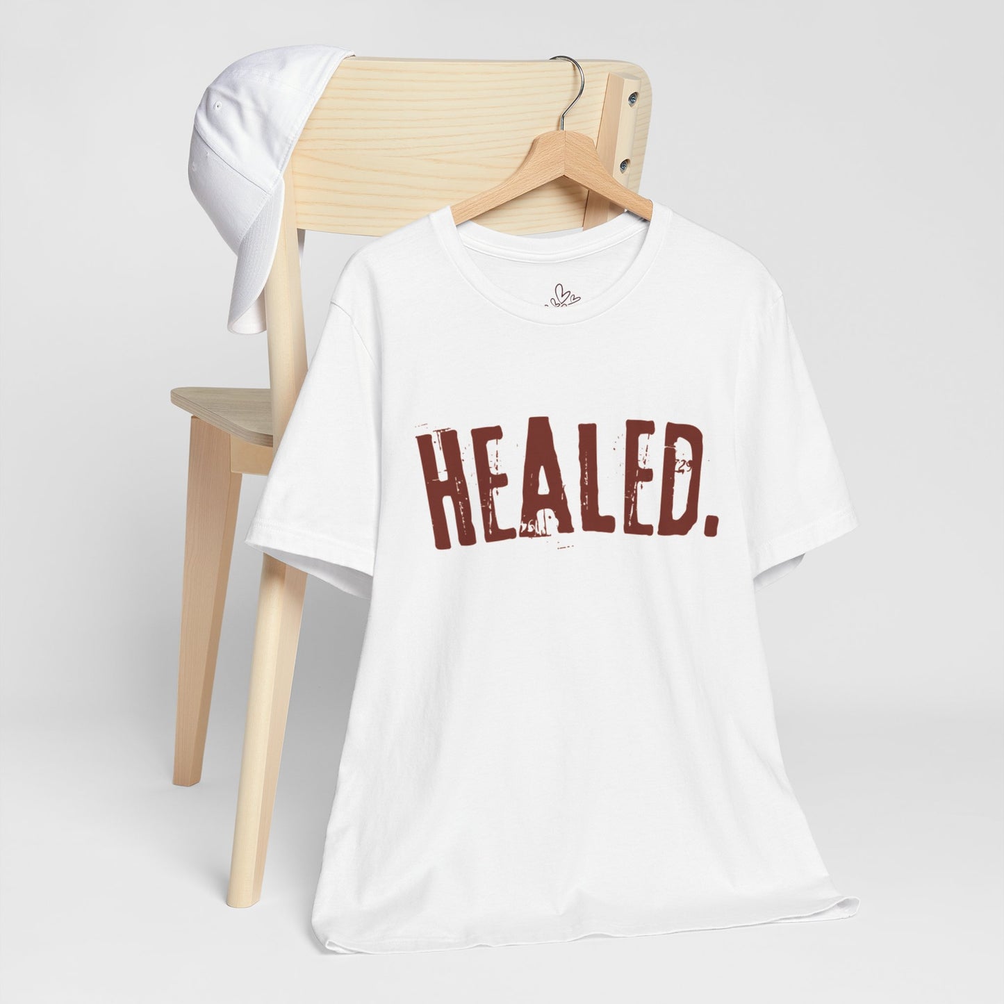 Healed - Signature Tee - White/Burgundy