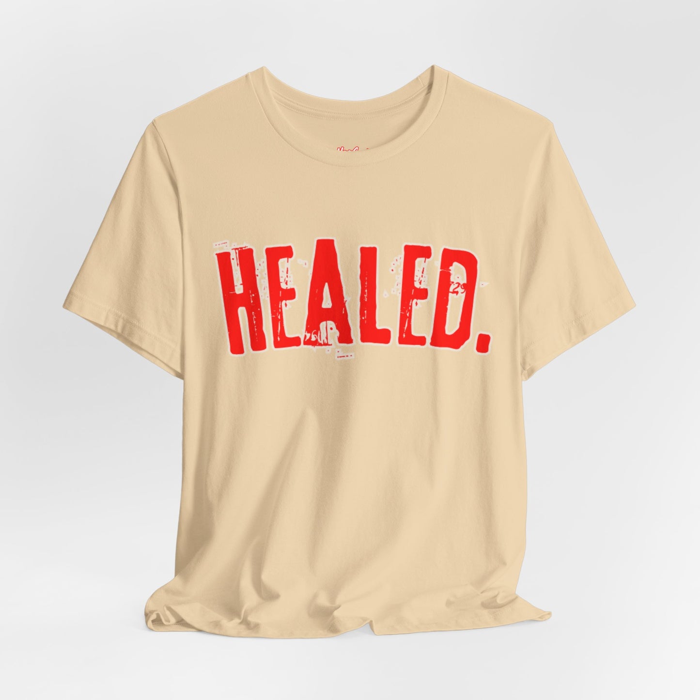 Healed - Signature Tee - Beige/Red