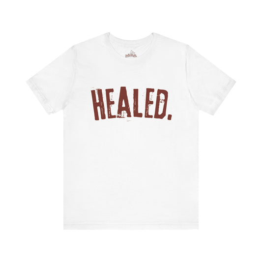 Healed - Signature Tee - White/Burgundy