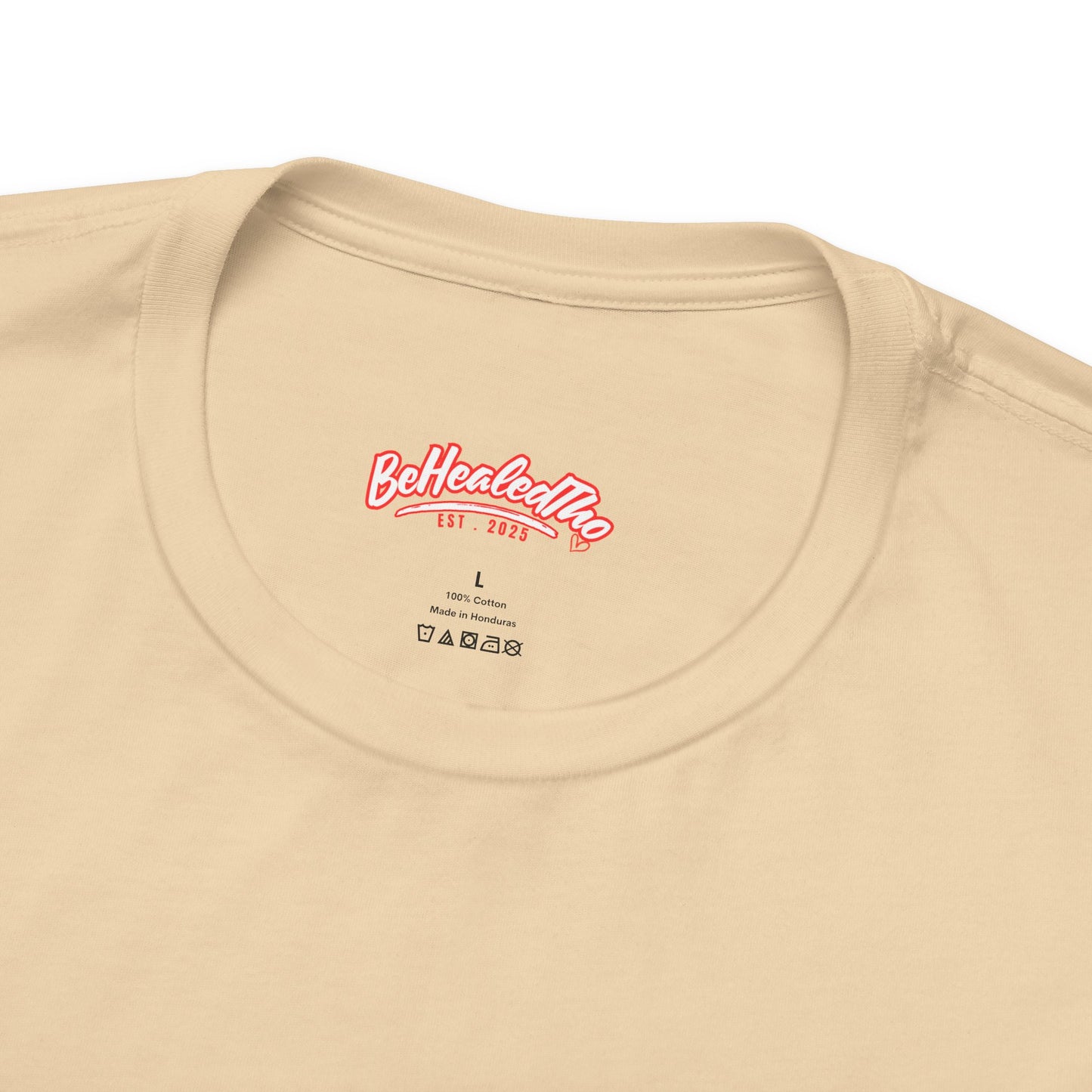 Healed - Signature Tee - Soft Cream/Burgundy