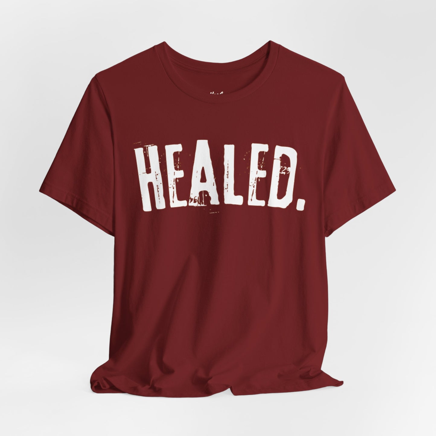 Healed - Signature Tee - Burgundy/White