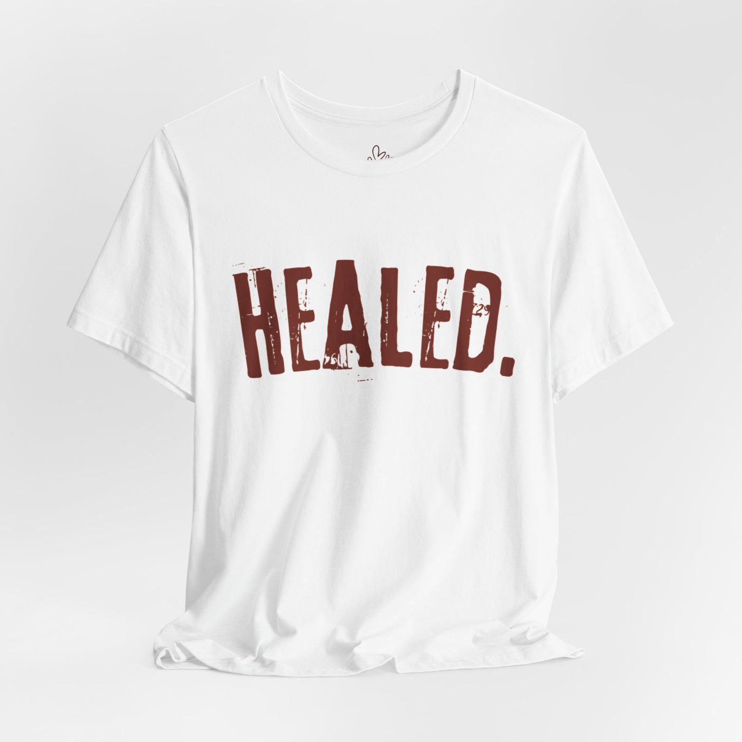 Healed - Signature Tee - White/Burgundy