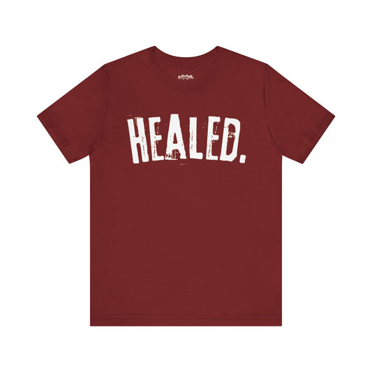 Healed - Signature Tee - Burgundy/White