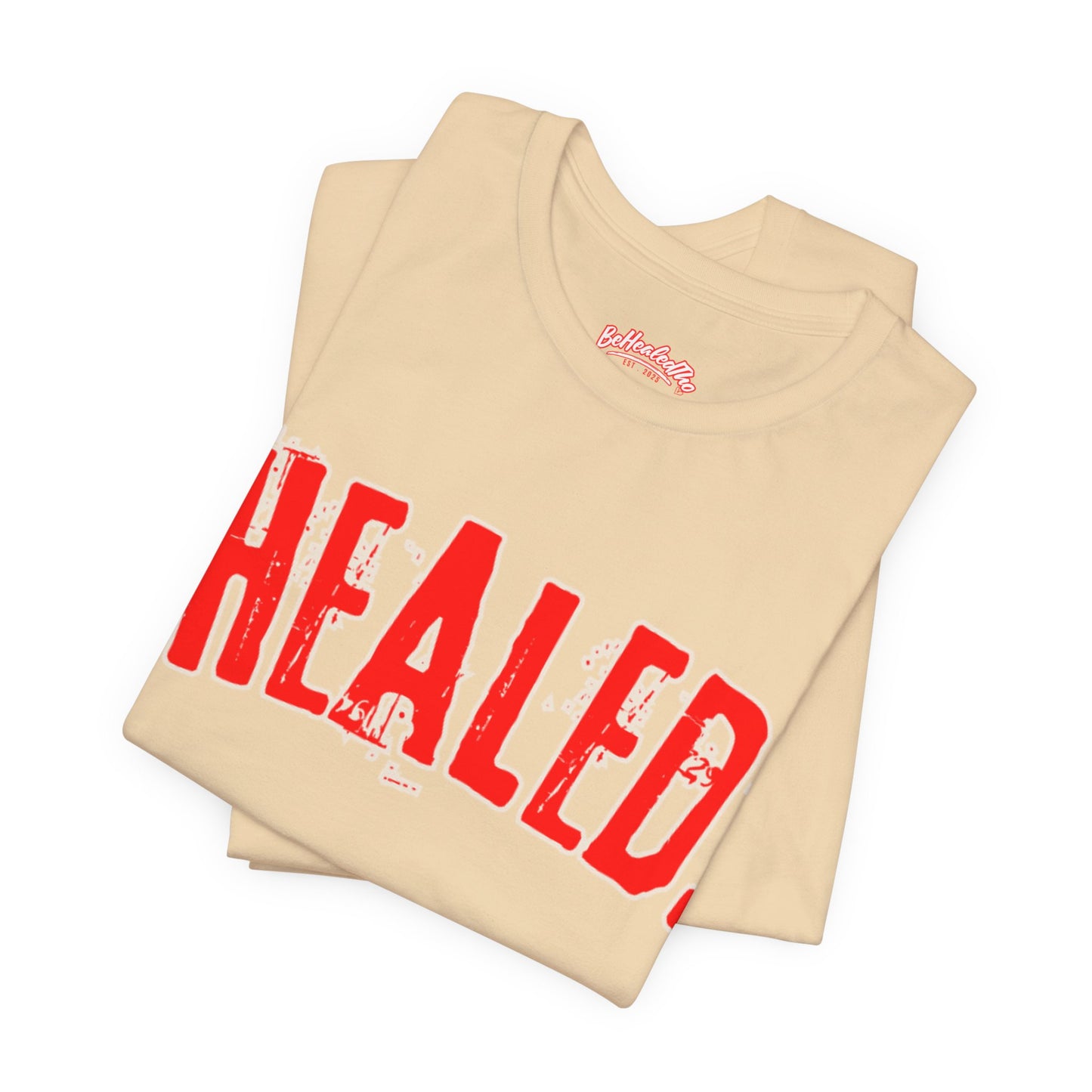 Healed - Signature Tee - Beige/Red